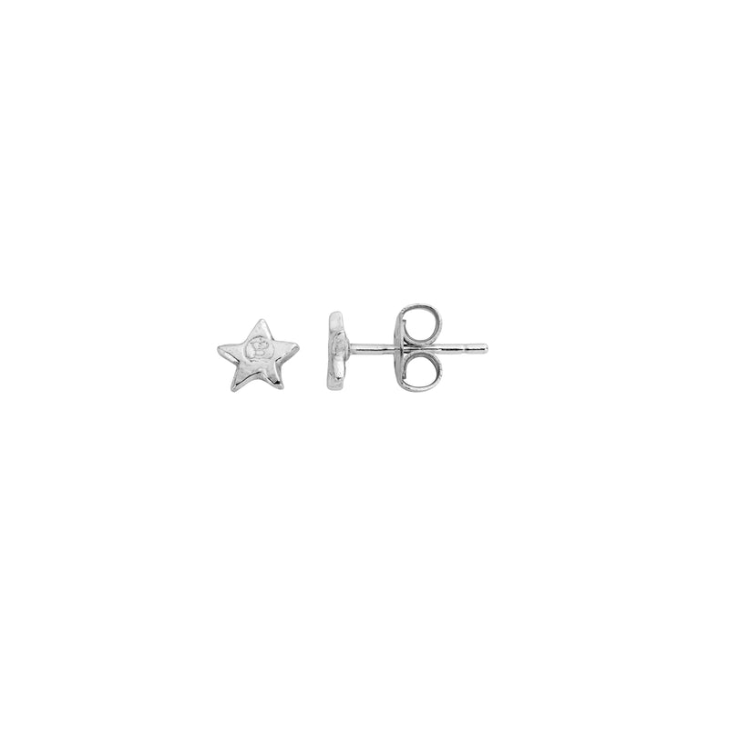 Silver Tiny Star Ear Stud
