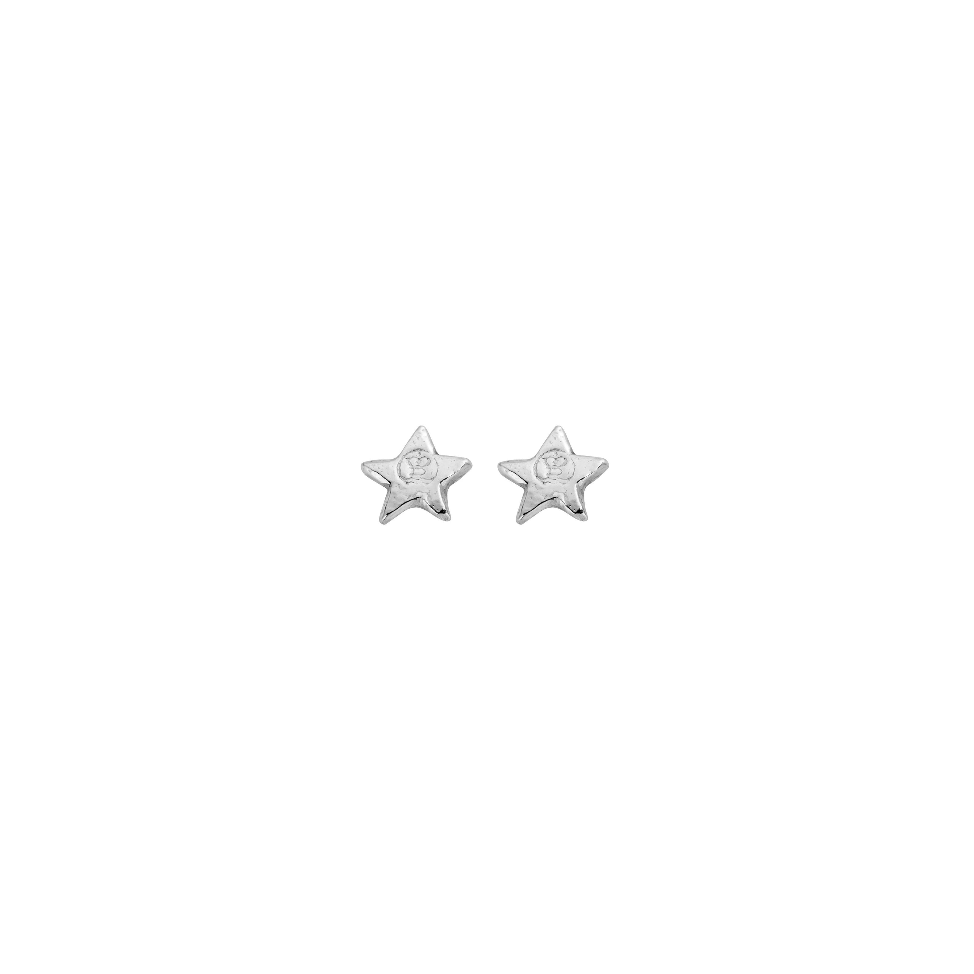 Silver Tiny Star Ear Stud