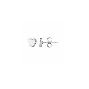Silver Tiny Sweetheart Ear Stud