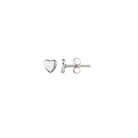 Silver Tiny Sweetheart Ear Stud
