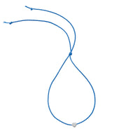 Silver Tiny Heart Cord Bracelet