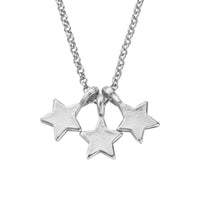 Silver Trio Guiding Star Necklace