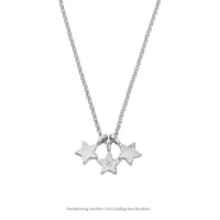 Silver Trio Guiding Star Necklace
