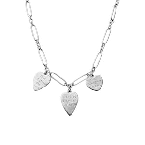 Silver Build Your Own Heart Token Necklace