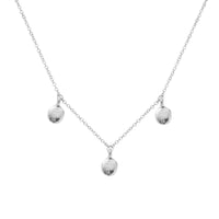 Silver Trio Mini Disc Necklace