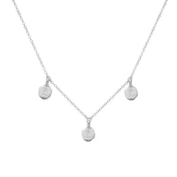 Silver Trio Mini Disc Necklace