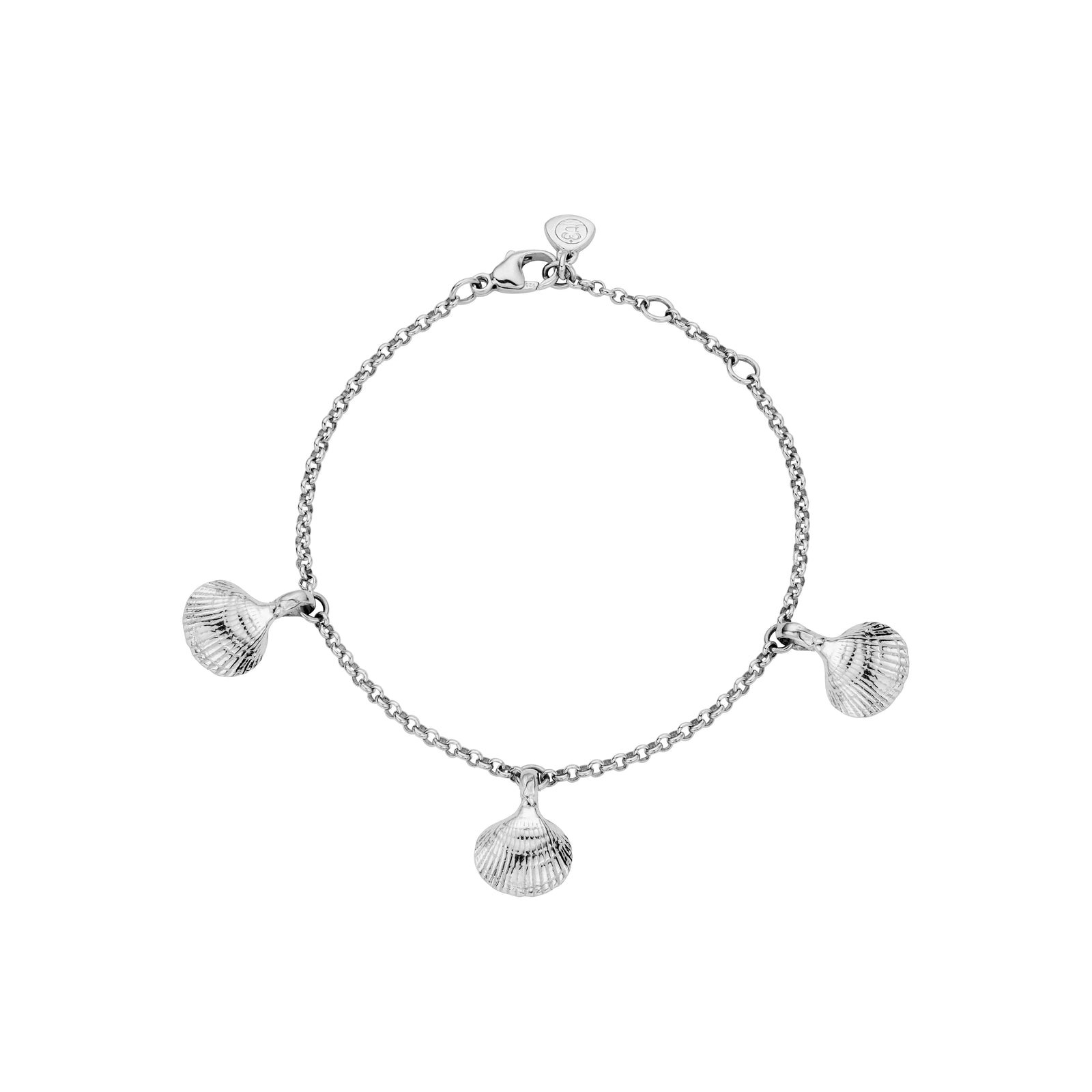 Silver Trio Mini Shell Anklet