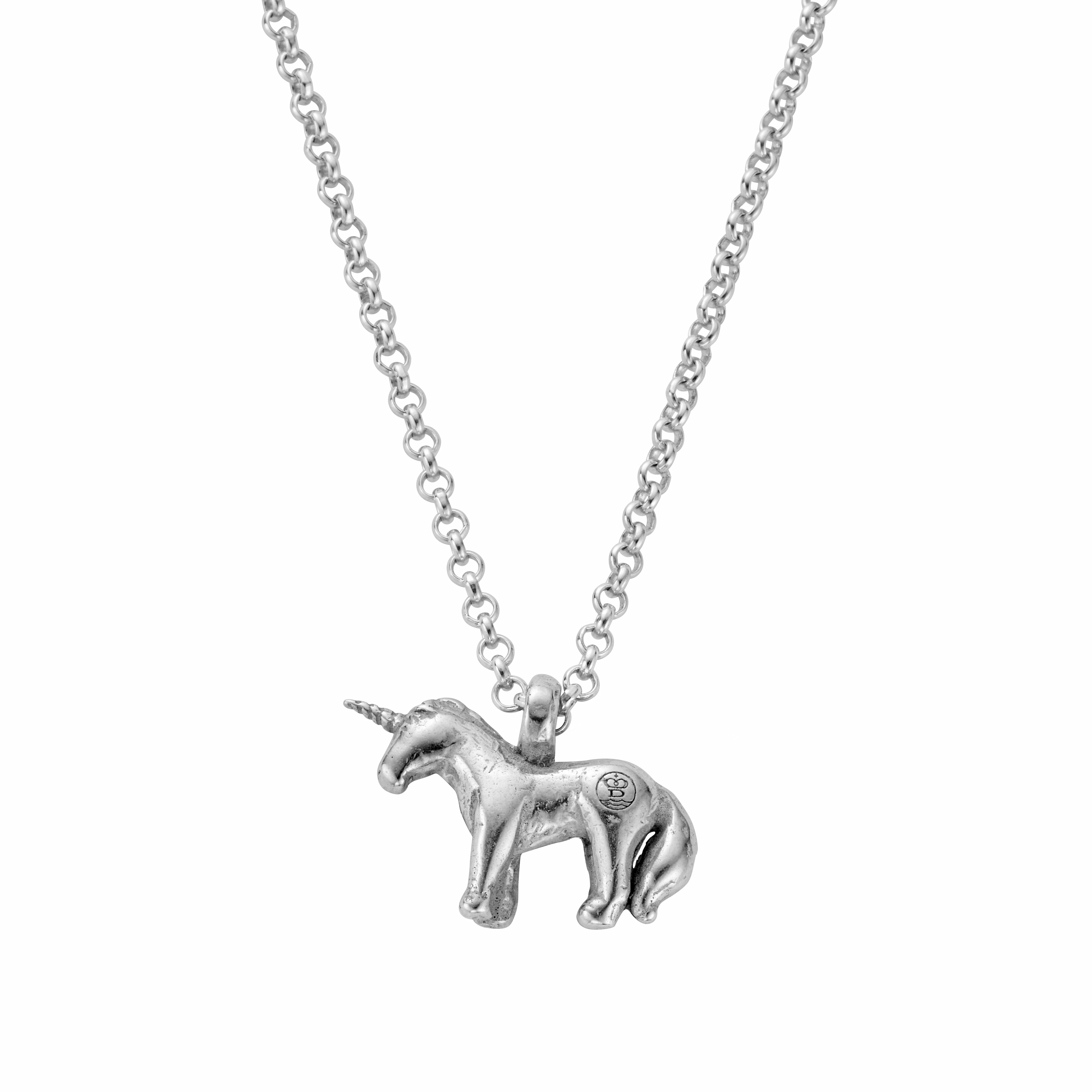 Silver Unicorn Necklace Daniella Draper Boldly British Jewellery