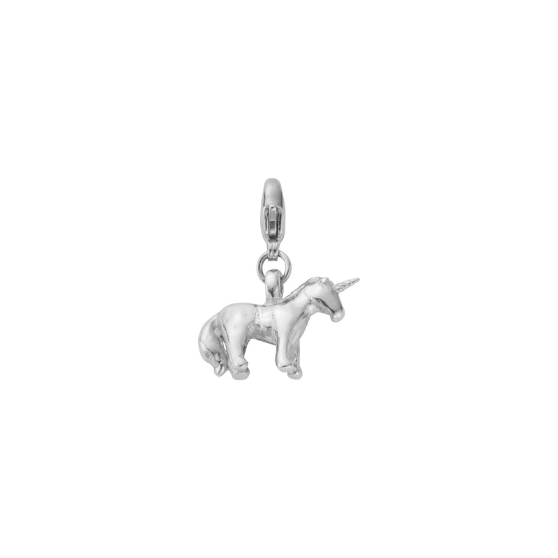 Silver Unicorn Lobster Charm