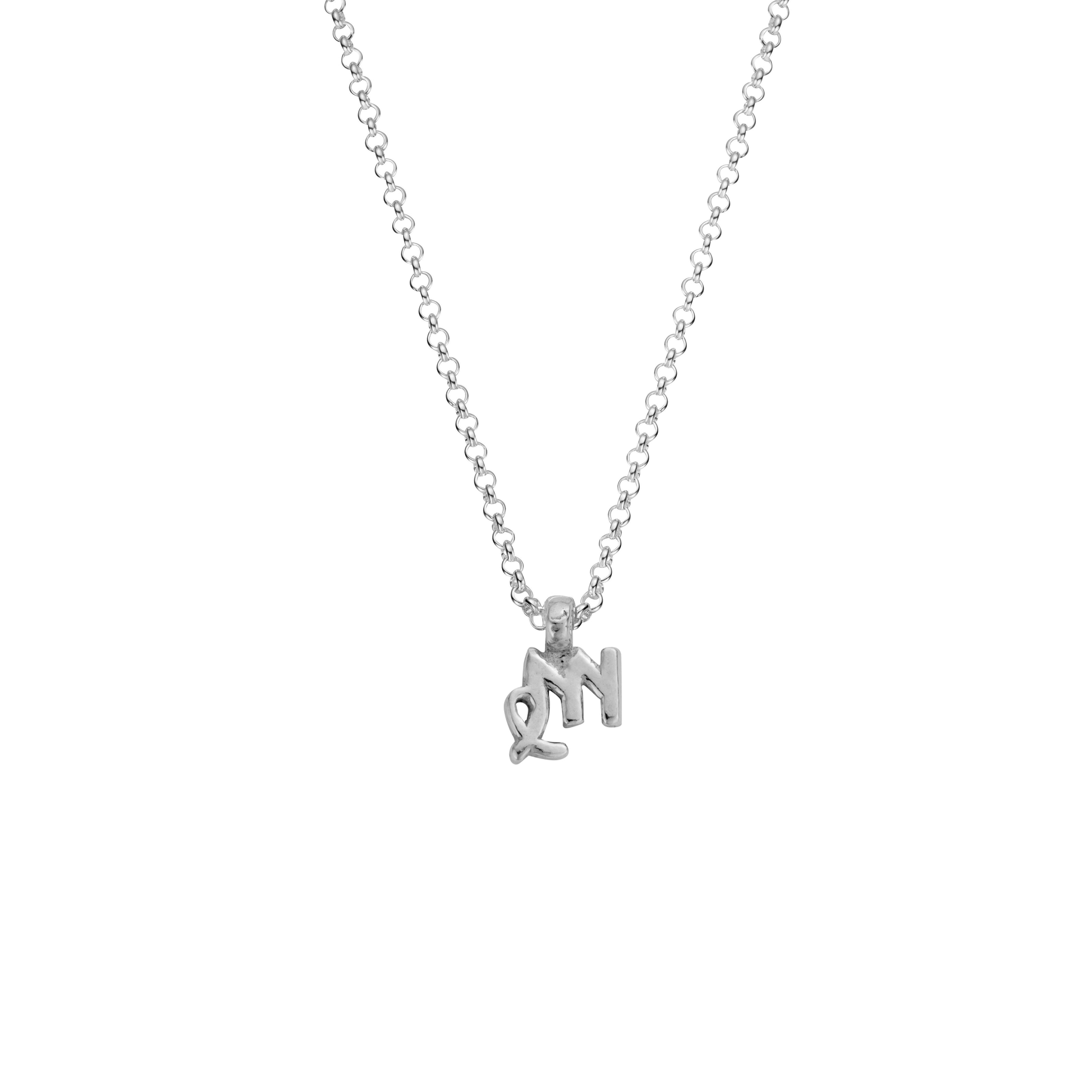 Silver Virgo Men's Horoscope Necklace