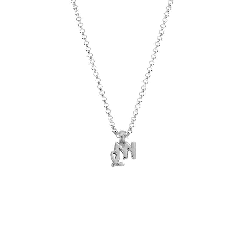 Silver Virgo Men's Horoscope Necklace