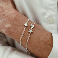 Silver Wishing Star Chain Bracelet