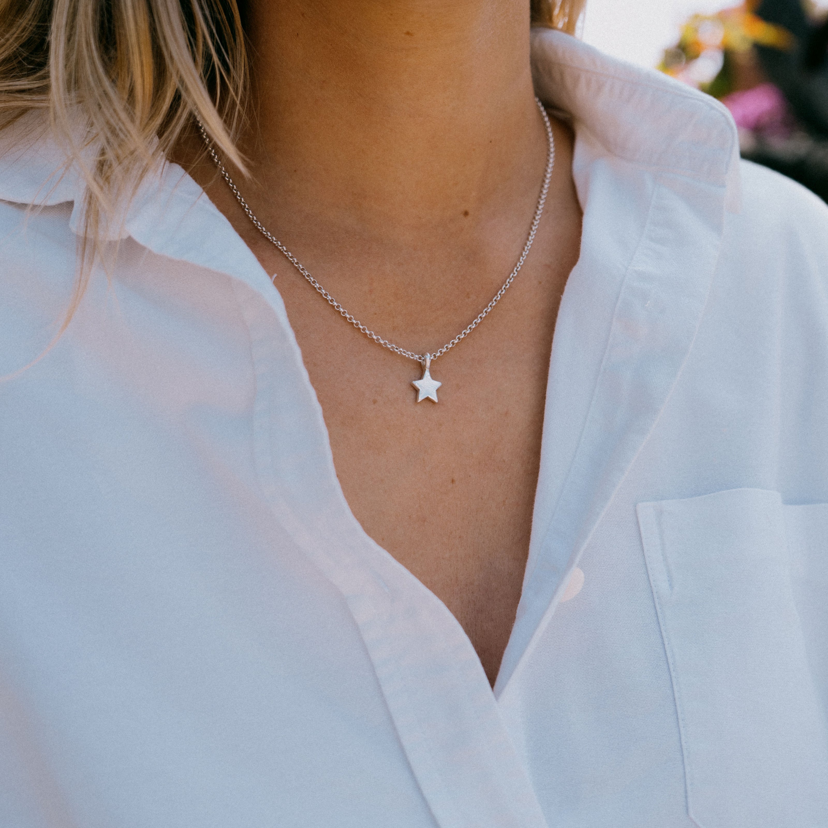 Silver Guiding Star Necklace