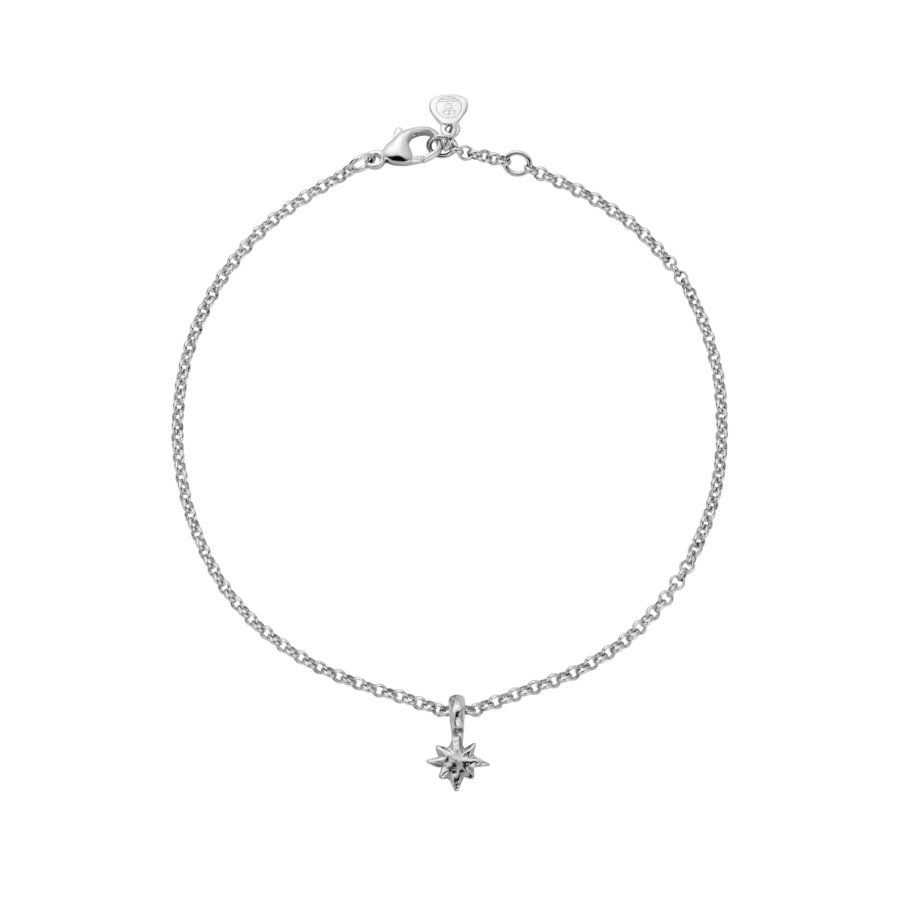 Silver Baby North Star Anklet