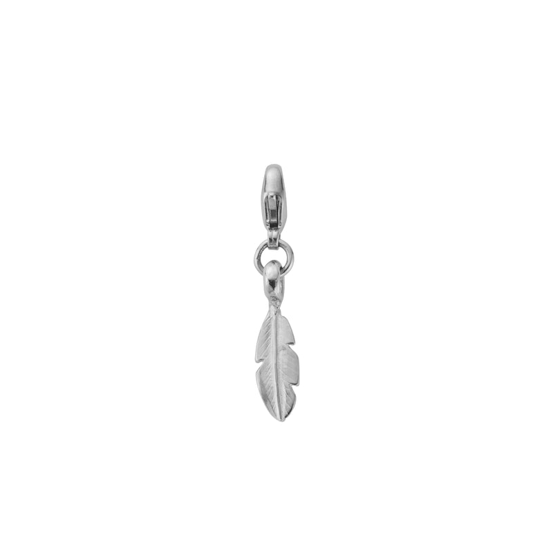 Silver Baby Feather Lobster Charm