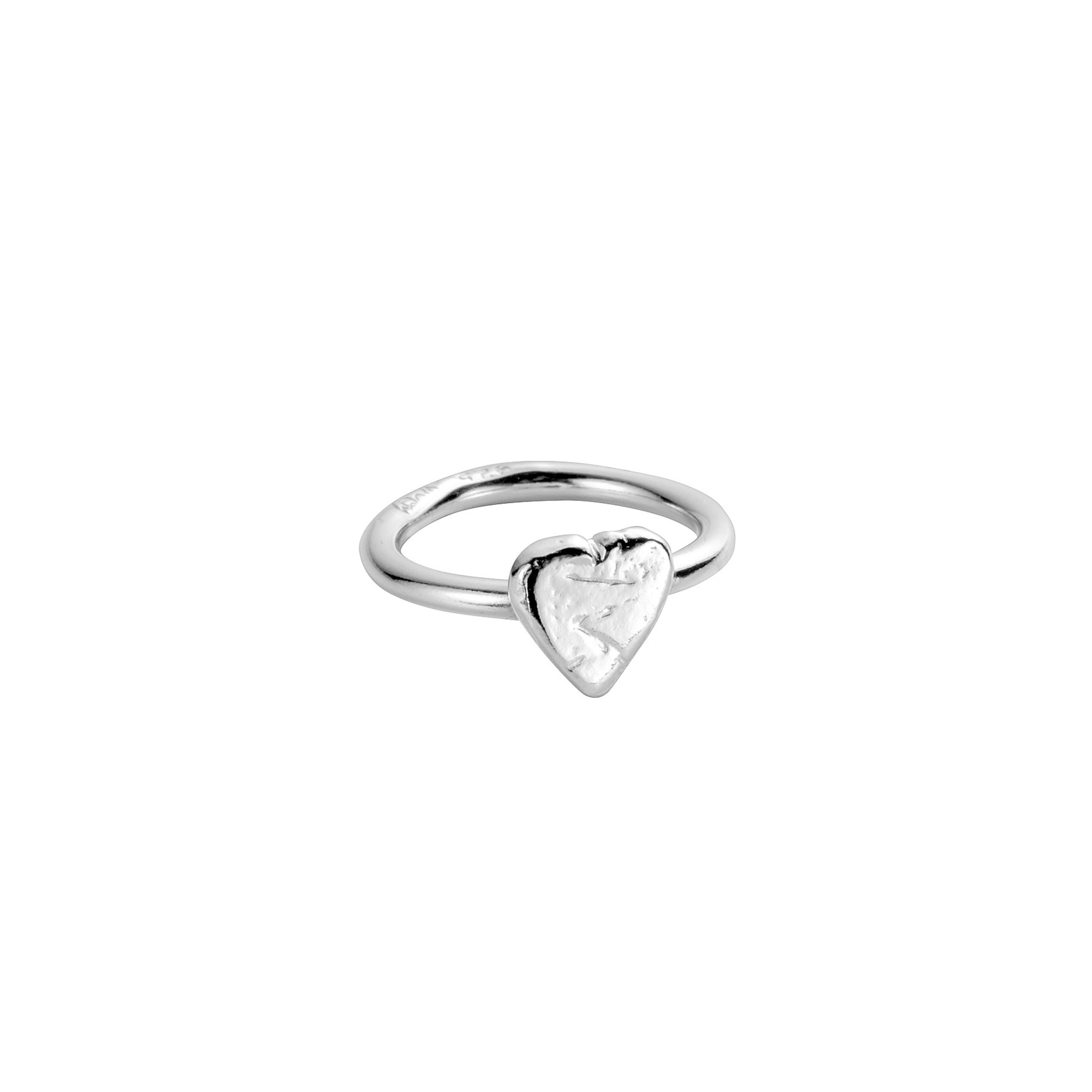 Silver Baby Heart Love Struck Ring