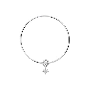 Silver Baby North Star Bangle
