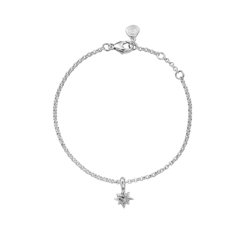 Silver Baby North Star Chain Bracelet