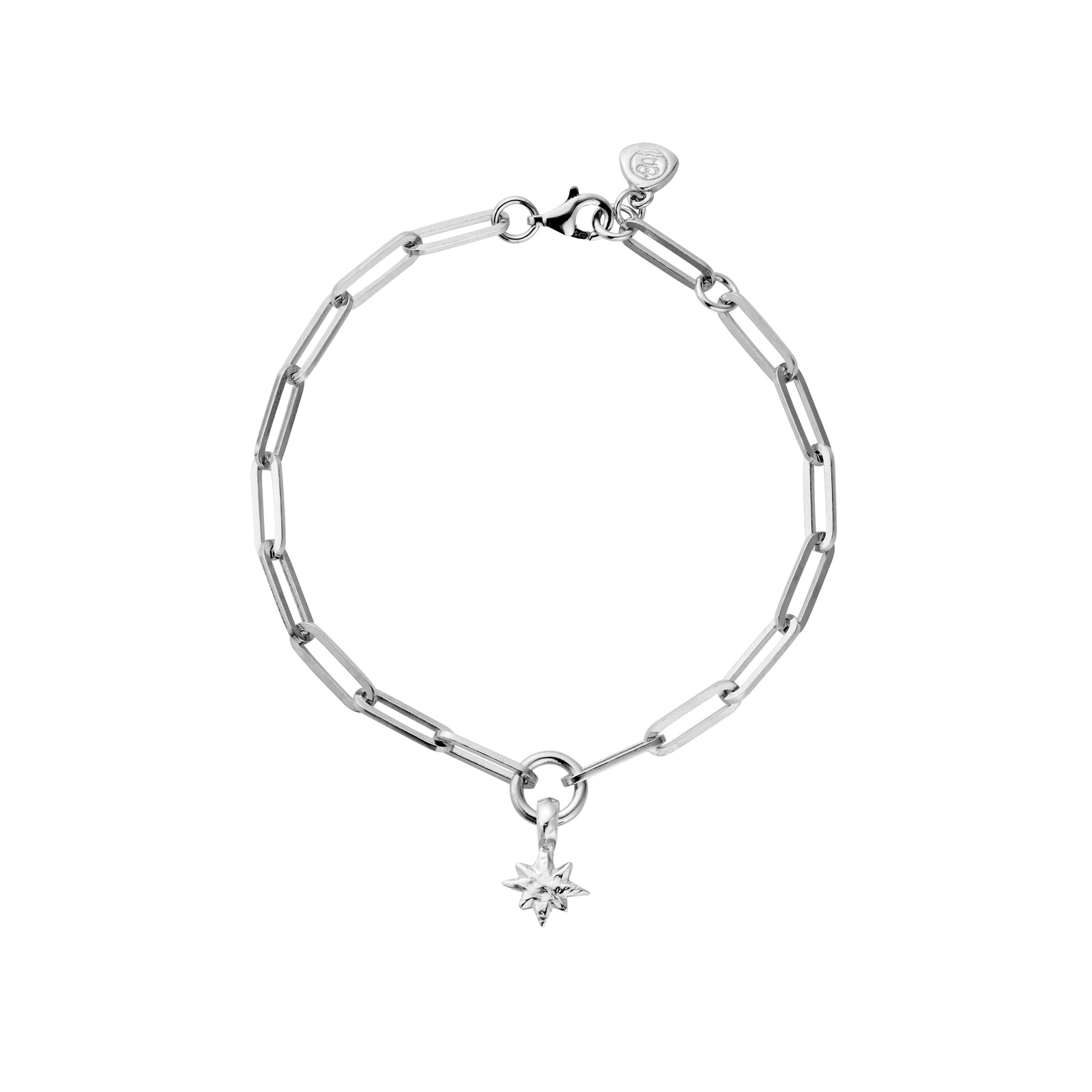 Silver Baby North Star Trace Chain Bracelet