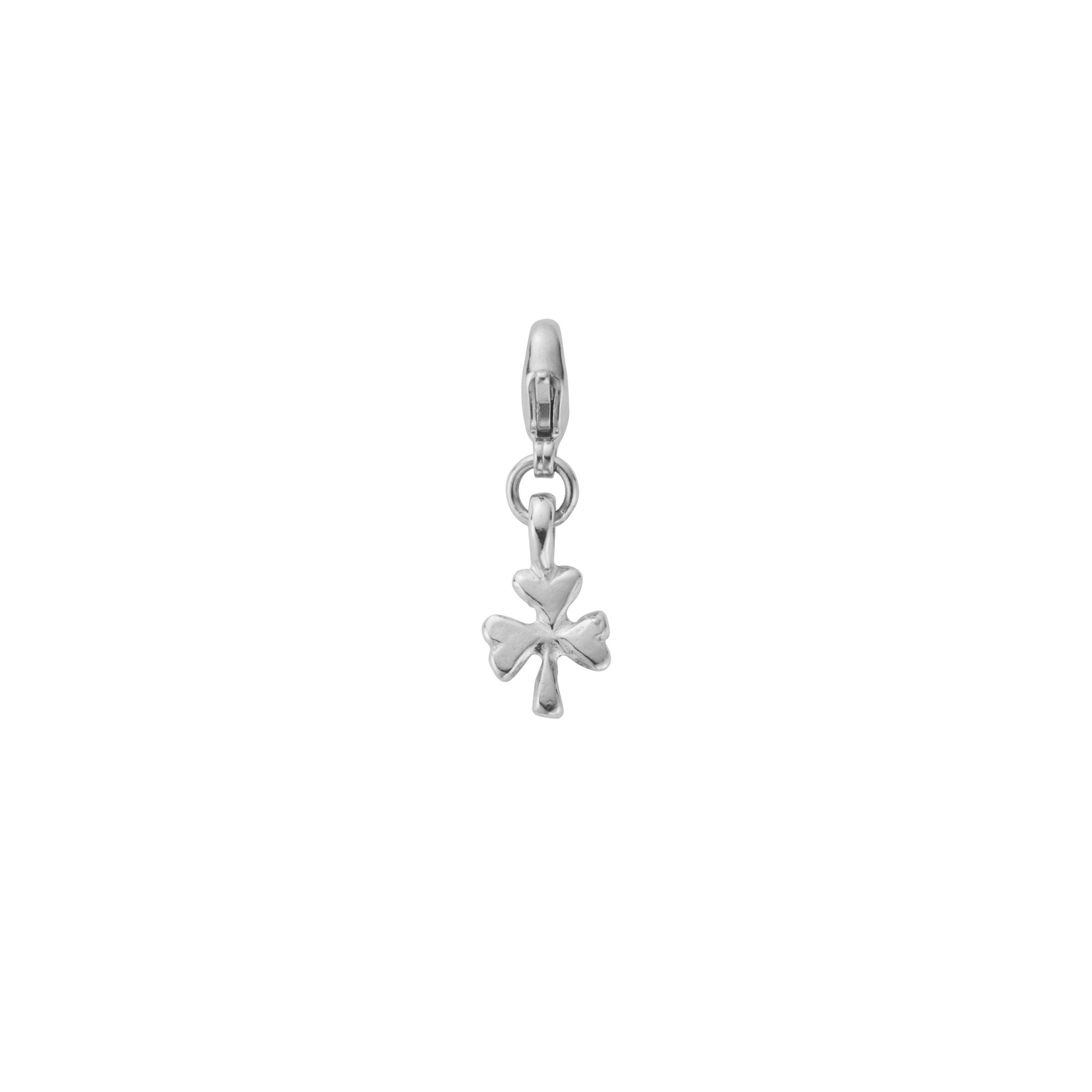 Silver Baby Shamrock Lobster Charm
