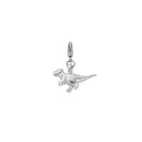 Silver Dinosaur Lobster Charm