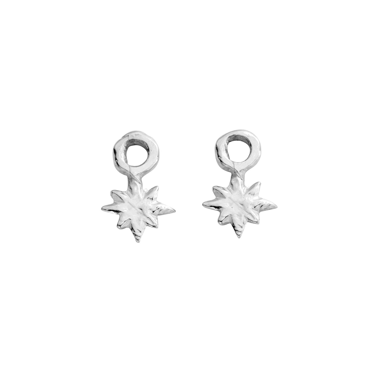Silver Baby North Star Earring Charms
