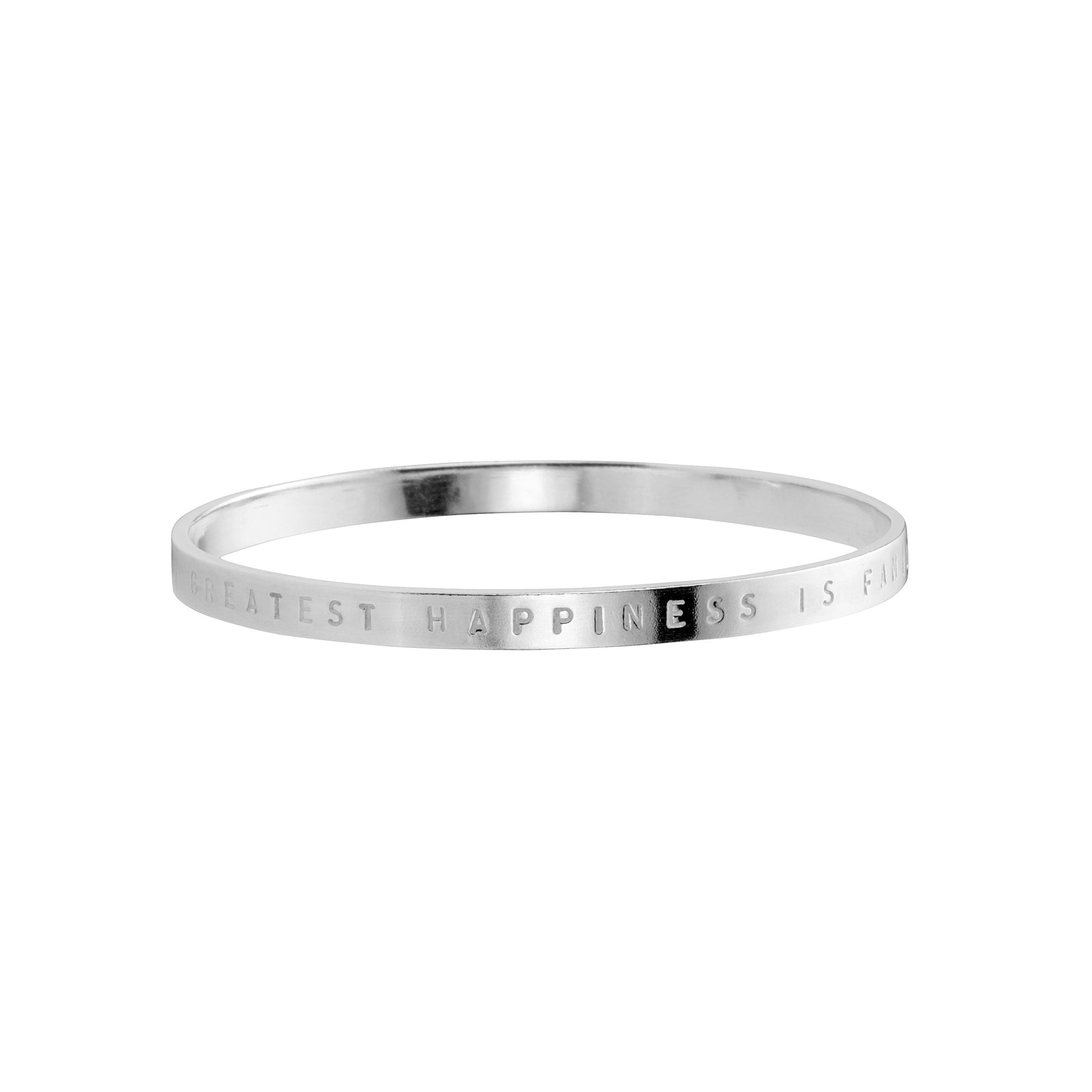 Silver Full Signature Bangle
