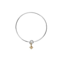 Silver & Gold Baby North Star Bangle