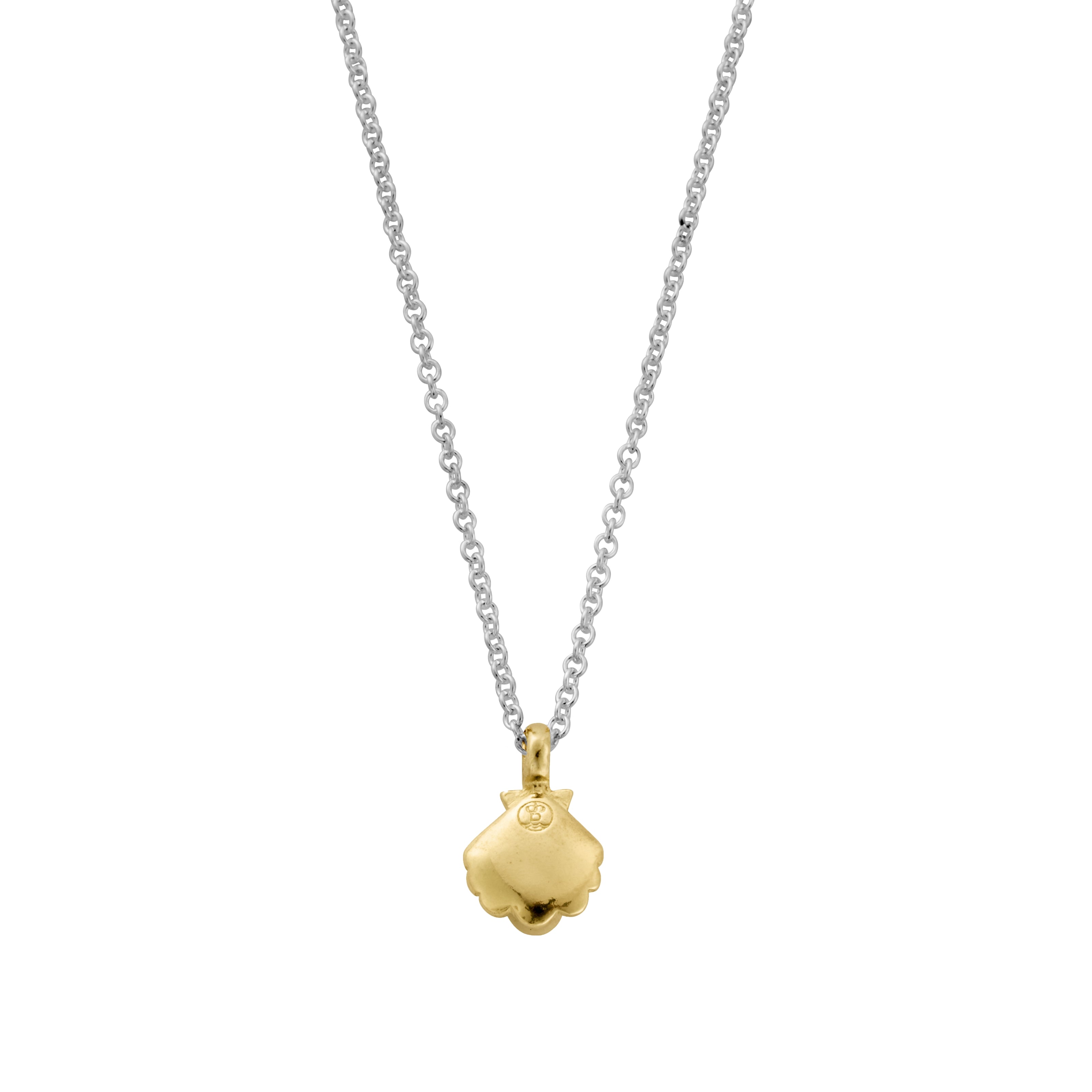Silver & Gold Scallop Shell Necklace