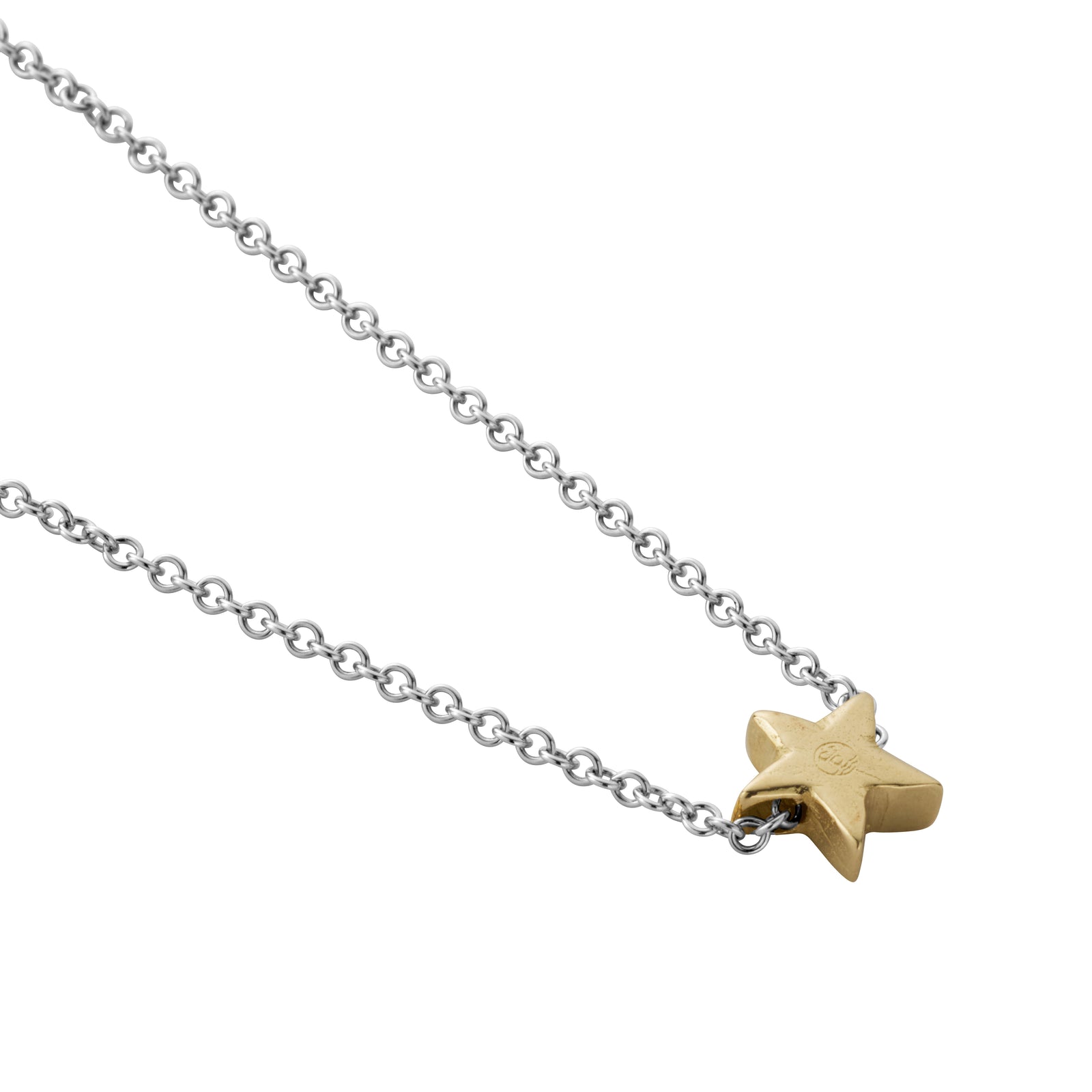 Silver & Gold Wishing Star Necklace