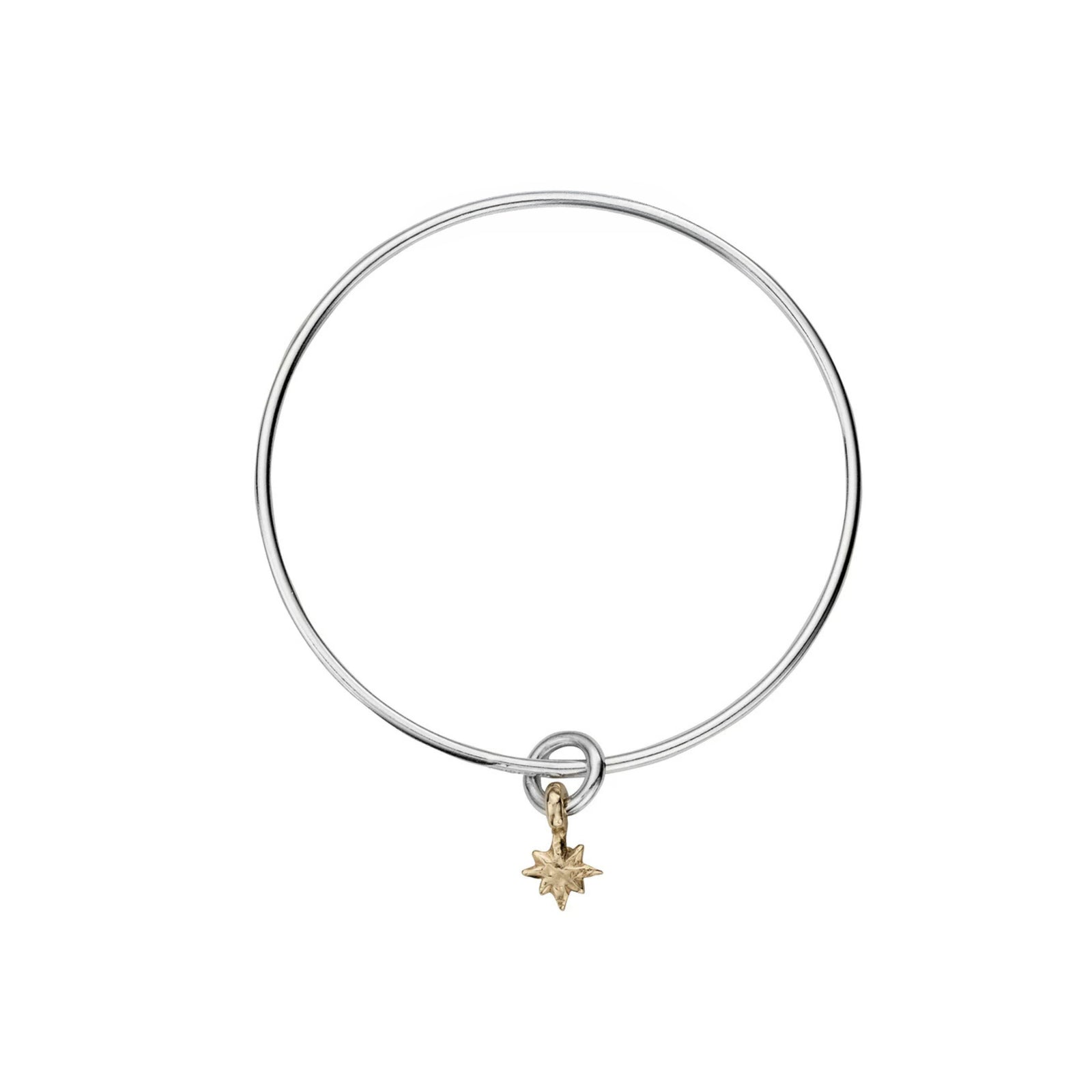 Silver & Gold Baby North Star Bangle