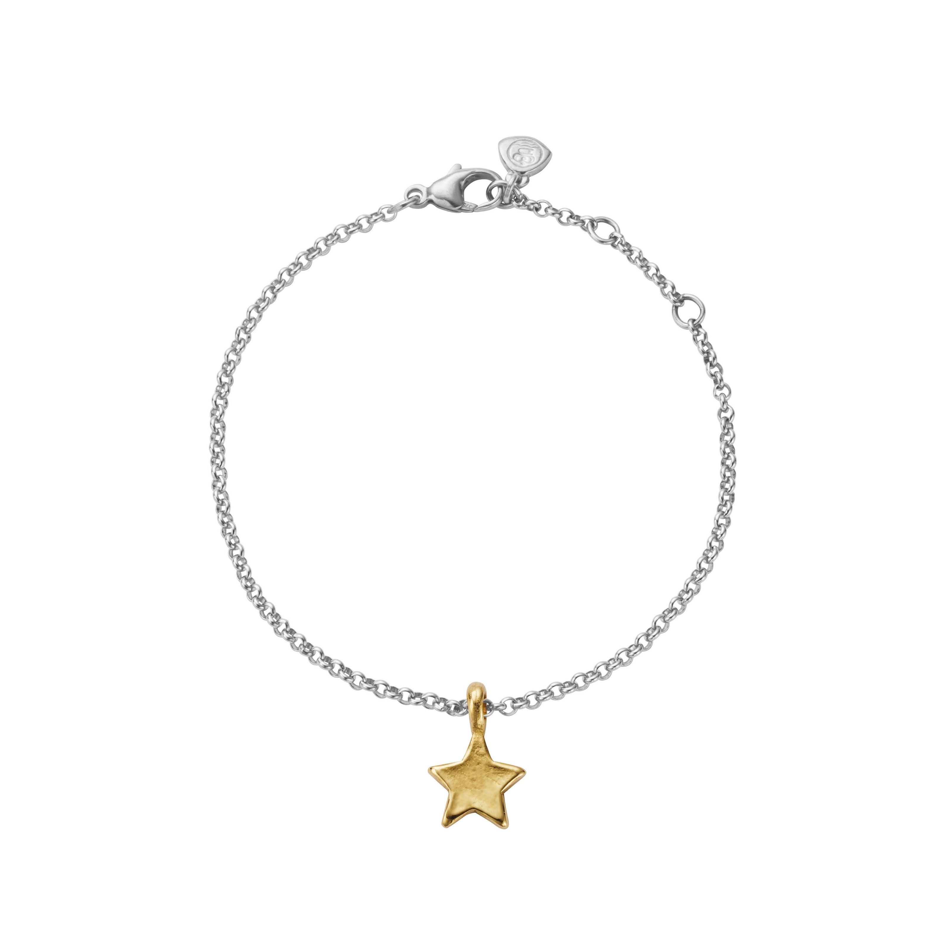 Silver & Gold Guiding Star Chain Bracelet