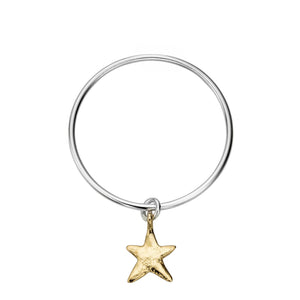 Silver & Gold Maxi Star Bangle
