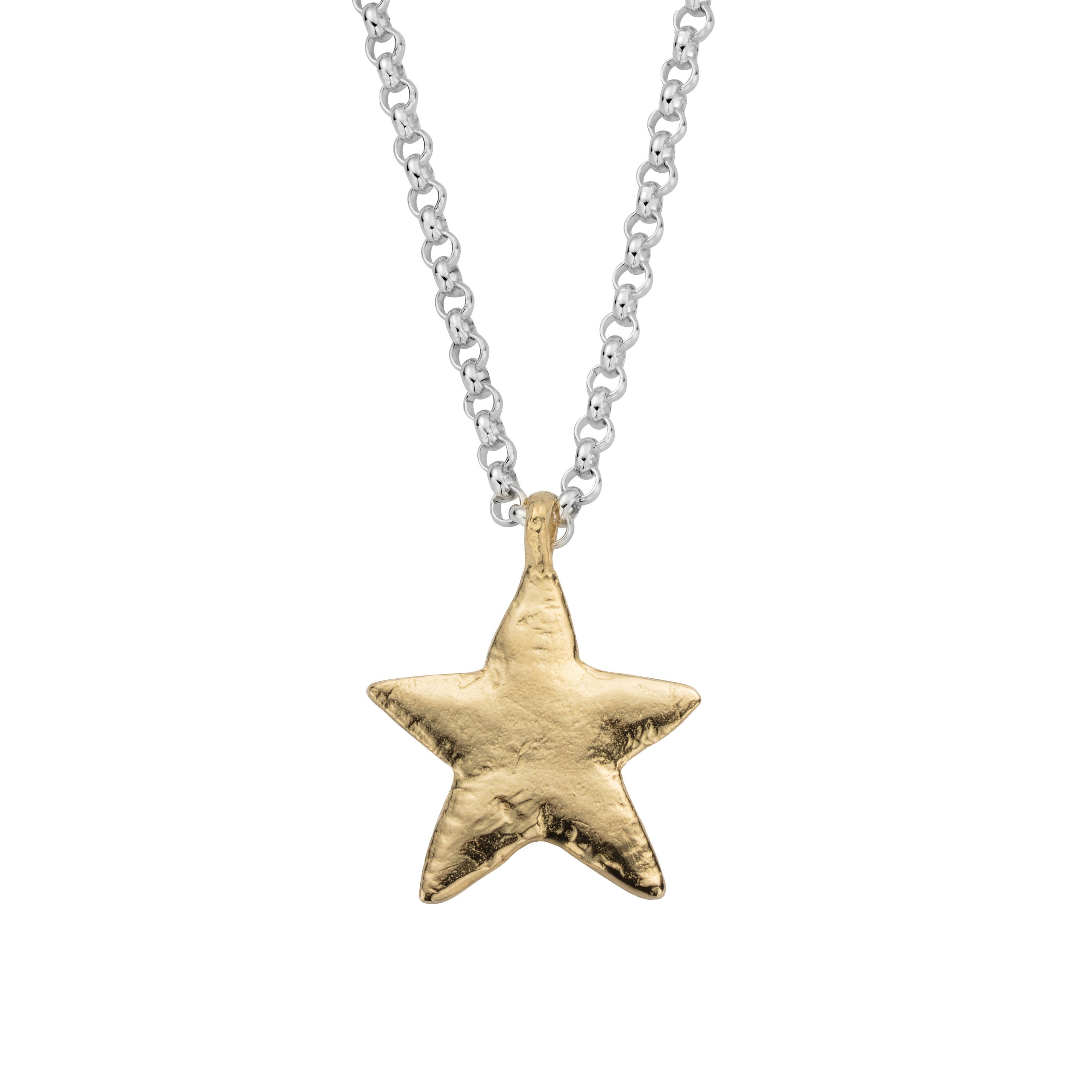 Silver & Gold Maxi Star Necklace