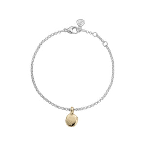 Silver & Gold Mini Disc Chain Bracelet
