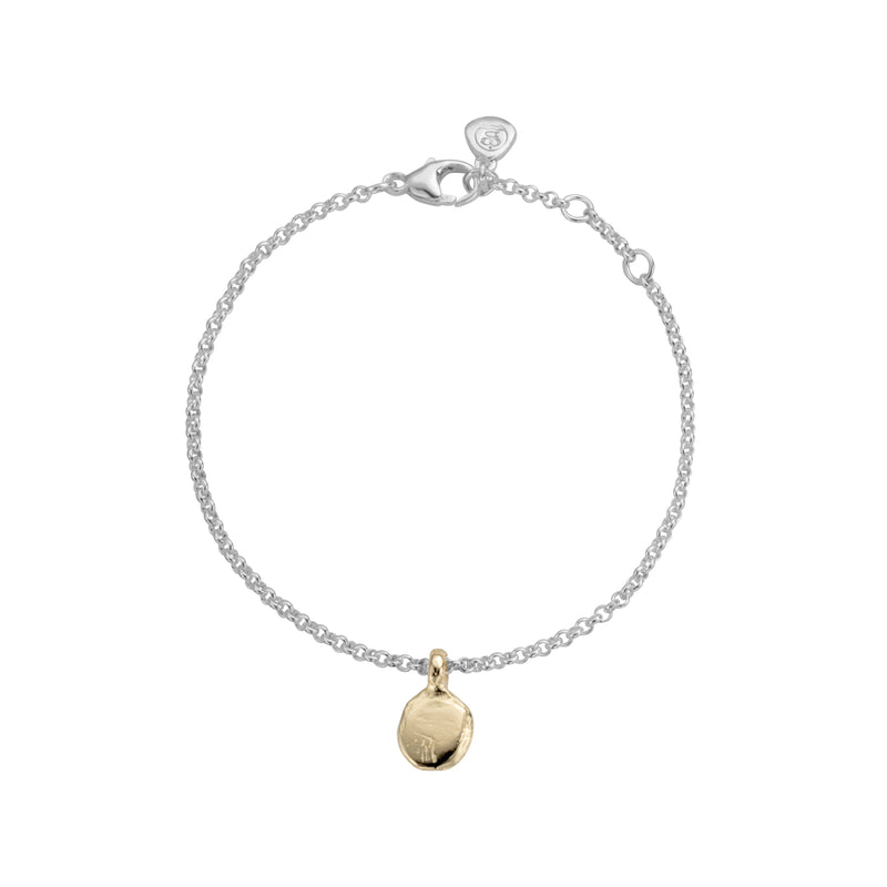 Silver & Gold Mini Disc Chain Bracelet