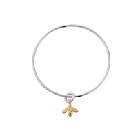 Silver & Gold Mini Honey Bee Bangle