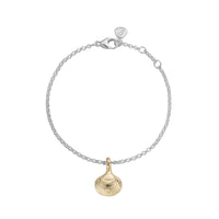 Silver & Gold Mini Shell Chain Bracelet