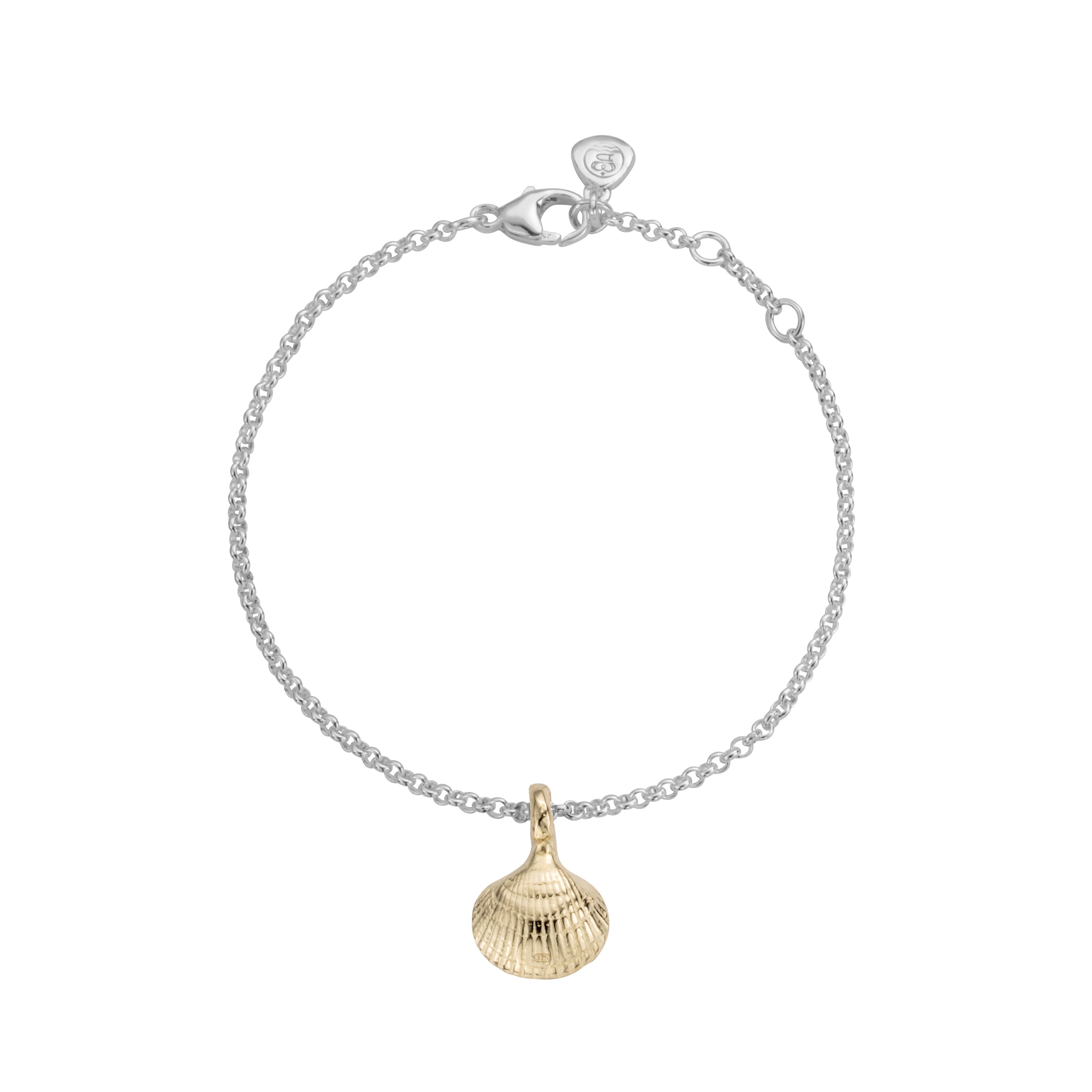 Silver & Gold Mini Shell Chain Bracelet
