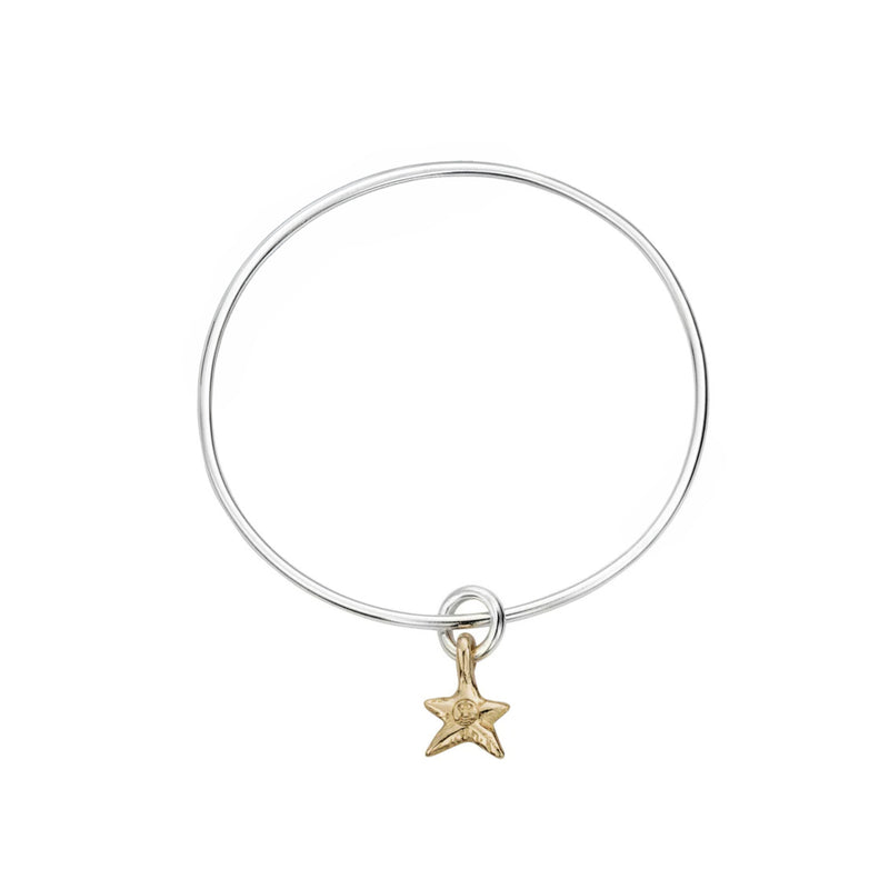 Silver & Gold Mini Star Bangle