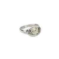 Silver Green Quartz Treasure Ring