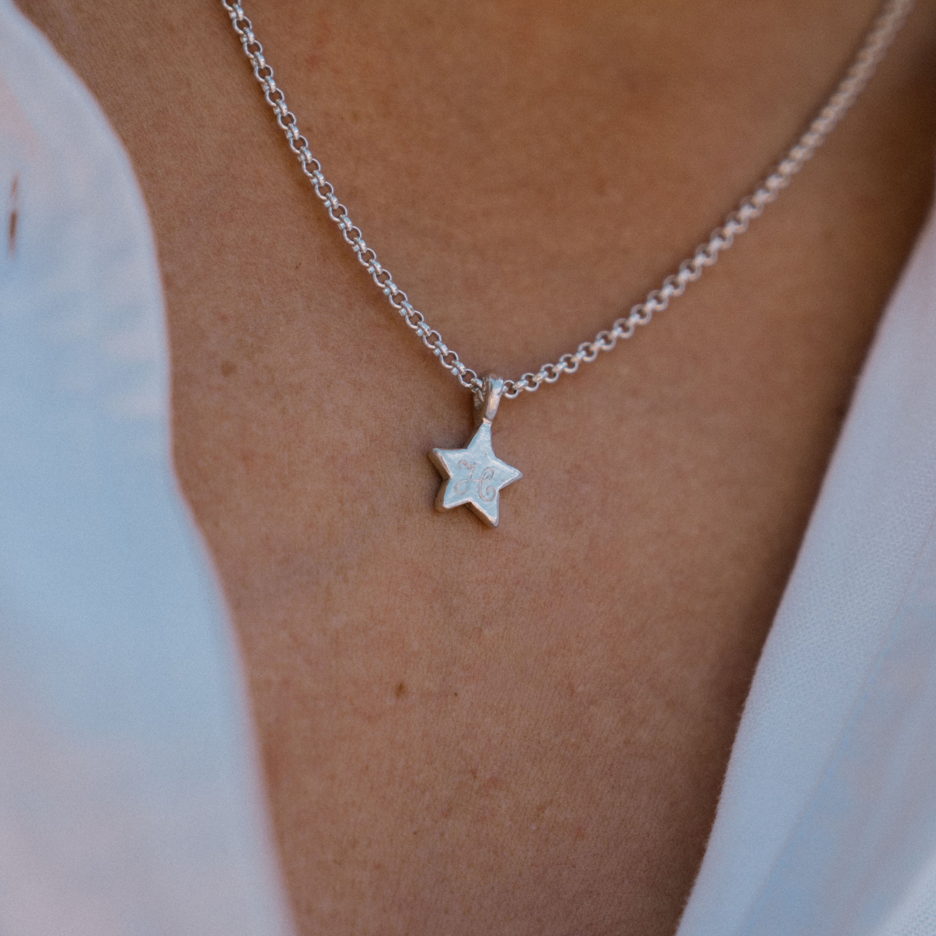 Silver Guiding Star Necklace