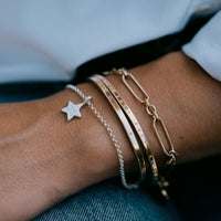 Silver Guiding Star Chain Bracelet