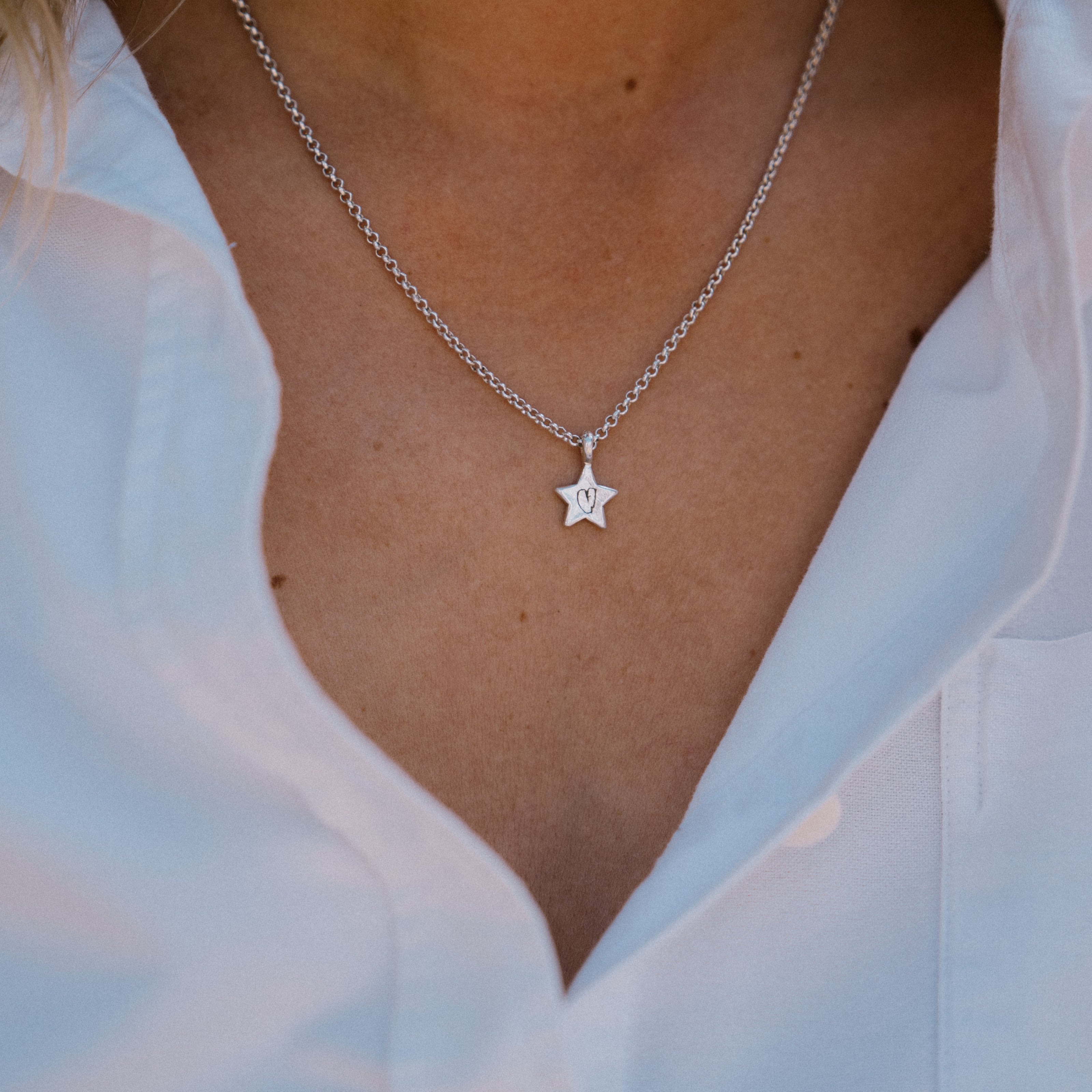 Silver Guiding Star Necklace