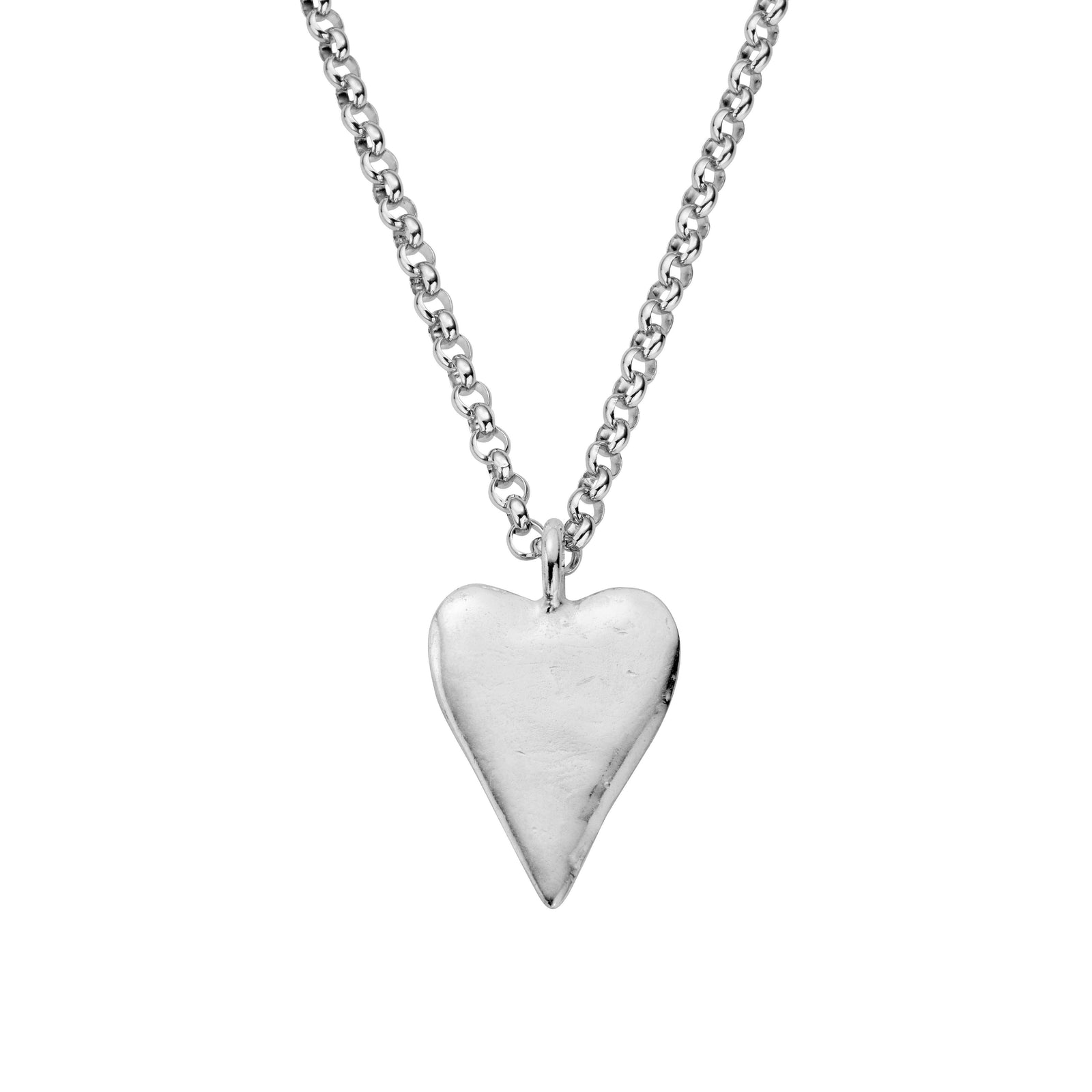 Silver Maxi Heart Necklace