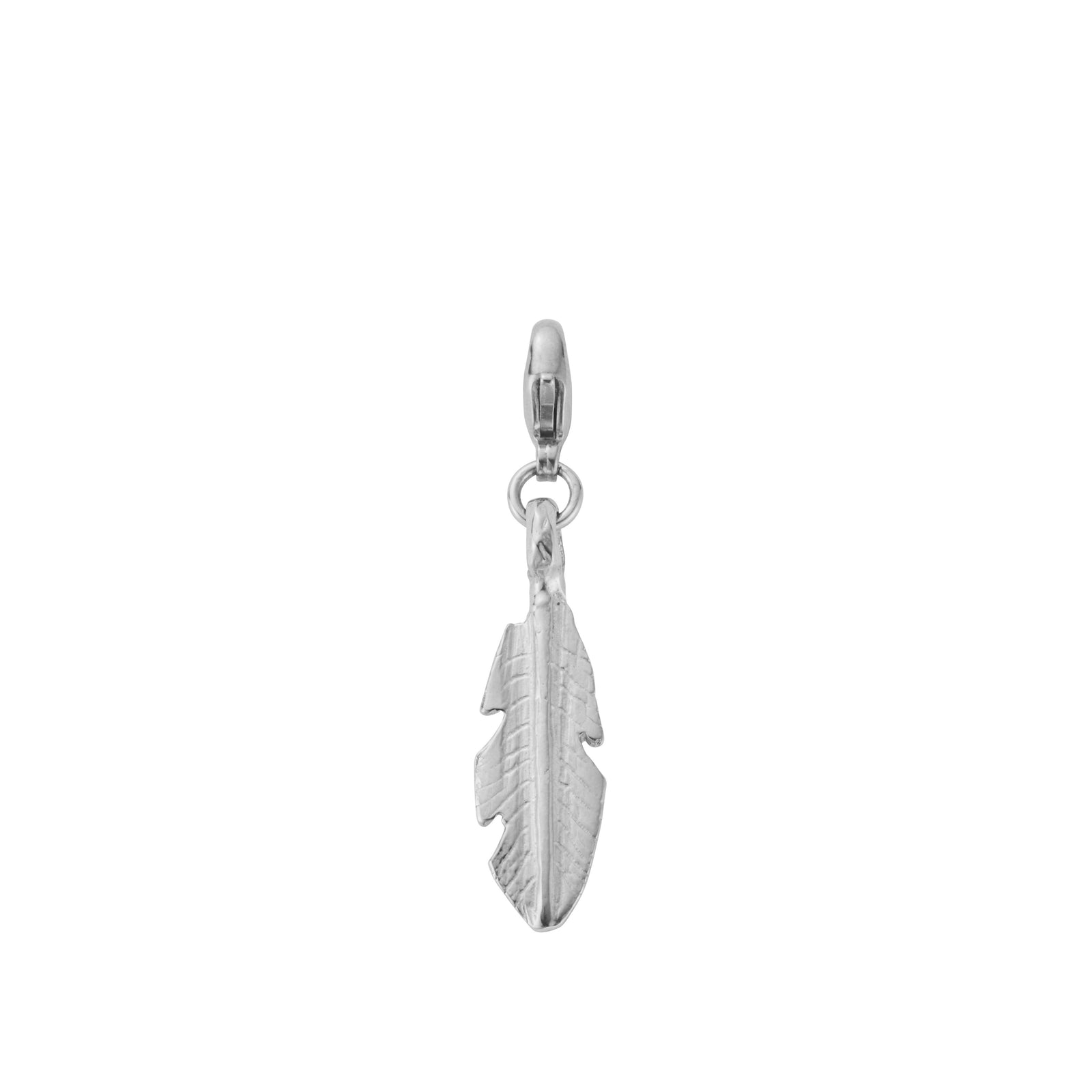 Silver Medium Feather Lobster Charm