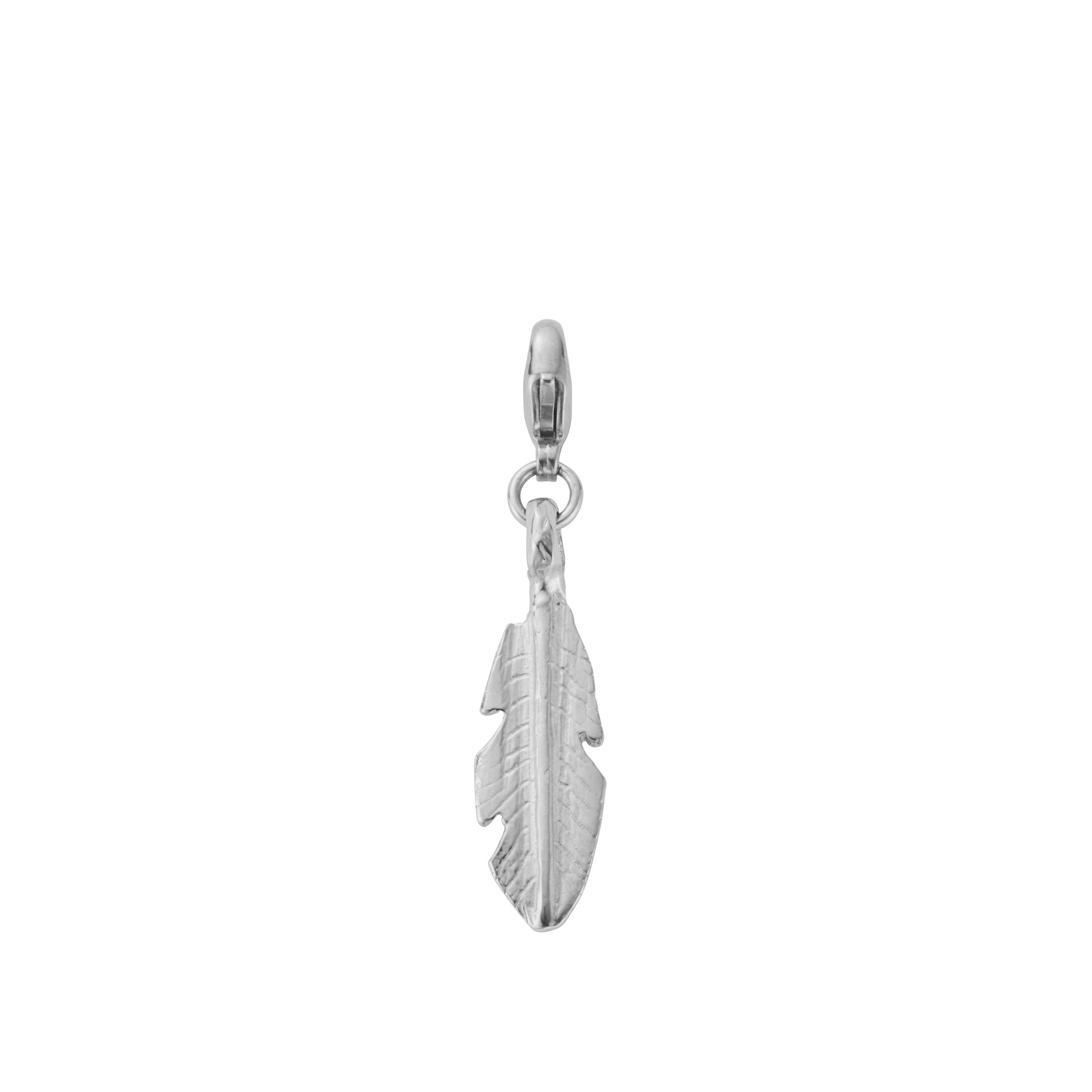 Silver Medium Feather Lobster Charm
