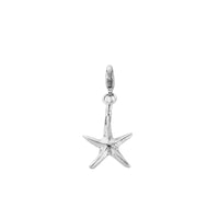 Silver Medium Starfish Lobster Charm