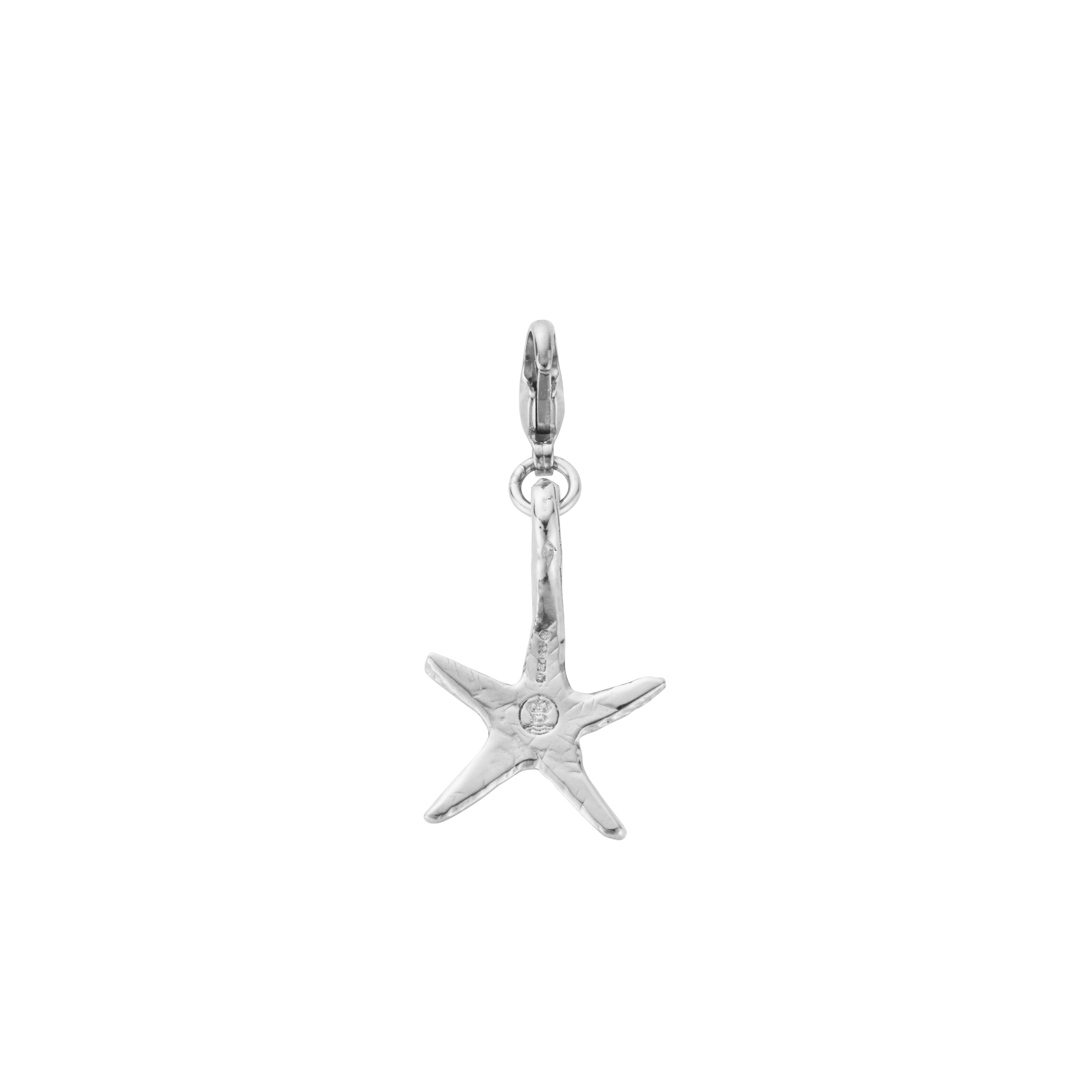 Silver Medium Starfish Lobster Charm