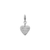 Silver Medium You Are Loved Lobster Charm